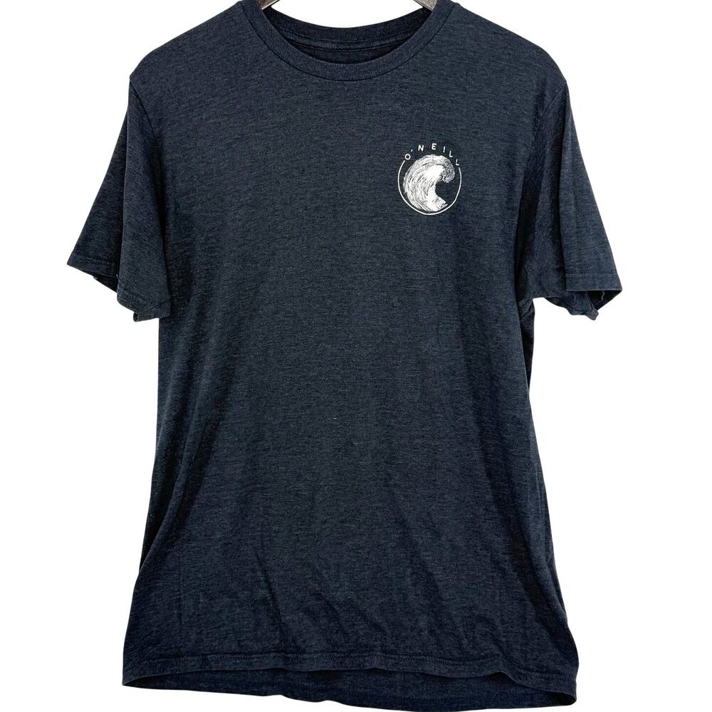 O'Neill Modern Fit Wave Graphic T-Shirt Men's Large Black Surf Tee